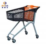 Plastic Supermarket Shopping Trolley Cart For Retail Grocery Store for sale