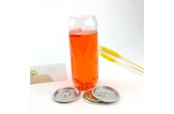 China OEM ODM Summer Drink 310ml Plastic Beverage Jar With Aluminum Lid supplier