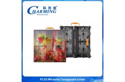 China 4K IP65 Flexible Transparent Film Display Glass Display RGB Transparent LED Screen supplier