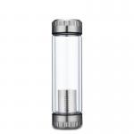 Personalized Glass Water Bottle Heat Resistant With Stainless Steel Infuser for sale