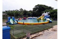 China Inflatable Shark Theme Inflatable Moving Park , Outdoor  Inflatable Water Slide Games supplier