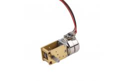 China Multiple Gear Ratio Double Stacked 15mm Stepper Motor With Worm Gearbox supplier