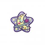 Sequins Applique Embroidered Biker Patches Laser Cut Border Iron On Velcro Backing