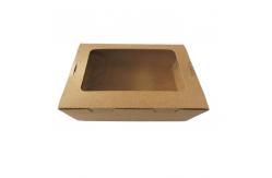 China Fast Food Paper Container Take Away Waterproof And Grease Proof Kraft Package Box supplier