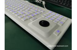 China FN Numeric 104 Keys Silicone Rubber Keyboard Resin Trackball Panel Mount Keyboard supplier