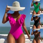 Sexy Sling Single Shoulder Swimsuit Bikini Push Up One Piece Swim Suit for sale