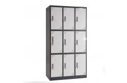 China Durable Gym Clothes Cabinet 9 Doors Locker Staff Lockers supplier