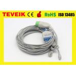 Teveik Factory Reusable Spacelabs 5 Leads TPU ECG Cable For Patient Monitor, Round 17pin for sale