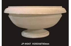 China Hand Carved All Weather Sandstone Flower Pots Customized supplier