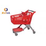 80kgs Load Plastic Supermarket Mesh Shopping Cart for sale