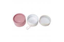 China Small Jewerly Cardboard Round Box Tube With Ribbon supplier