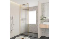 China Fixed Walk In Shower Glass Partition , 8mm Frameless Glass Shower Screens supplier