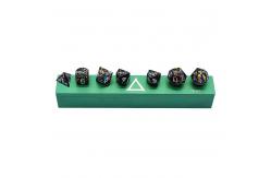 China Hand Pouring Polyhedral Dice Set Neat Sharp Edges 7 Piece Nontoxic supplier