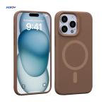 Magnetic Magsafe Liquid Silicone Mobile Phone Case For IPhone 16 15 14 Pro Max for sale