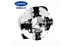 China Higher Rotary Accuracy 4 Jaws Pneumatic Chuck For Pipe Cutting Machine supplier