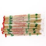 OPP Wrapped Disposable Natural Round Bamboo Chopsticks for sale
