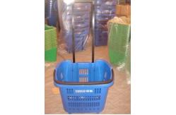 China Colorful Shopping Hand Baskets With Wheels supplier