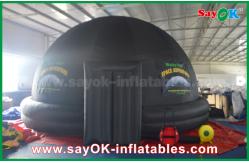China 5m DIA Black Inflatable planetarium Dome Projection Tent For School Teaching supplier