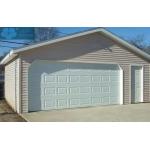 Aluminum Steel Sectional Panel Garage Door White Coated for sale
