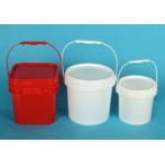 2L Square PP Food Grade Bucket with Chemical Resistance Handle and Lid Various Sizes for sale