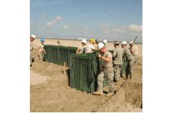 China Green And Earthy Hesco Bastion Wall Barriers Welded Gabion Box supplier