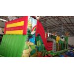 Parcours Zoo Inflatable obstacle course bounce house 4x16x5m