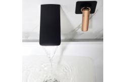 China Black Golden Copper Waterfall ODM Concealed Basin Faucet supplier