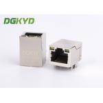 Right Angle CAT5e RJ45 Ethernet Connector female Jack with Led , Network Filter for sale