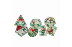 China Poisonous mushroom resin board game dice set dnd dice supplier