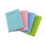 Weave Passport Cover Leather PU Wallet Rectangle Pantone Color for sale
