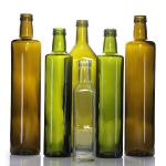 500ml 750ml Square Flat Olive Oil Glass Bottles With Cork Or Screw Lid for sale