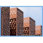 Silver Architectural Perforated Metal Panels , Round Hole Stainless Perforated Sheet for sale