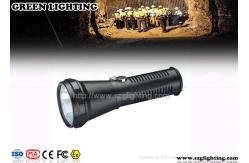 China Rechargeable Explosion Proof Torch 400 Meters Lighting Range 5W LED Light Source supplier