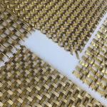 Antique Bronze Woven Wire Screen Mesh For Building Facade Decoration for sale