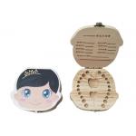 Wooden Baby Keepsake Memory Box Commemorative Preservation Box For Hair Storage for sale