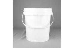 China Stackable 20Liter Plastic Or Metal Buckets With UV Resistant Snap On Lid supplier