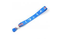 China Concert Promotion Events Fabric Woven Cloth Wristbands with Various Designs and OEM Acceptable supplier
