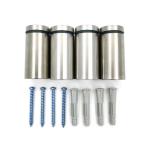 Hollow Advertising Standoff Fixing Clamp Display Clip Stainless Steel Advertisement Screw for sale