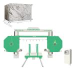 15kw PLC Diamond Wire Saw Stone Block Deviding Machine for Marble Granite for sale