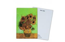 China Van Gogh's Sunflowers 3D Lenticular Postcards For Museum Art Gallery supplier