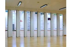 China Acoustic Sliding Folding Partitions Movable Walls With Aluminium Door Track Rollers supplier
