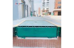 China Cargo Warehouse Dock Leveler Push Button Truck Level Dock Green supplier