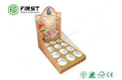 China Custom Printed Recyclable Retail Promotion Cardboard Counter Display Boxes With Holes supplier