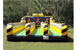China Funny Bungee Run Inflatable Amusement Park For Entertainment Games supplier