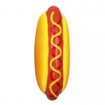10cm Hot Dog Sturdy Squeaky Latex Pet Toys For Chewing Bite