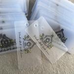 Eco Friendly Custom Plastic Hang Tags For Clothing for sale