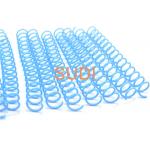 Strong Tension Strength Sky Blue 2.79mm Plastic Spiral Binding Coils for sale
