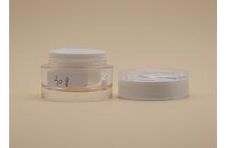 China Customized Cosmetic Cream Containers , Plastic Acrylic Cream Jar For Musk Mud supplier
