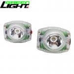 Green Lighting Underground Mining Cap Lamp Cordless Rechargeable Led Lamp for sale