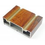 Wardrobe Door 6063 Wood Finish Aluminium Trim Profiles for sale